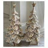 Faux Stone Christmas Trees