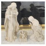 Faux Stone Nativity Figures