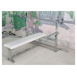 Vaught Fitness Equipment Weight Bench With Barbell