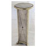 Distressed Gold Mirrored Plant Stand