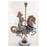 Lladr Porcelain Figurine "Girl on Carousel Horse