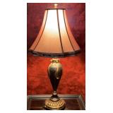 Empire-Style Brass Base Table Lamp