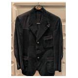 Custom Black Corduroy MenÕs Suit Jacket