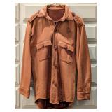 Custom Tanned Leather Collared Shirt
