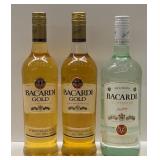 (3) Bacardi Puerto Rican Rum