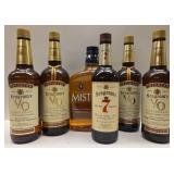 Canadian Mist Blended Whiskey. Seagrams 7 Crown Am