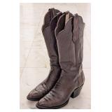 Loveless Custom Boots Brown Ostrich Leg Cowboy Boo