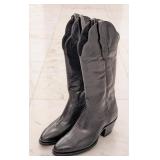 Loveless Custom Boots Black Lizard Skin Cowboy Boo