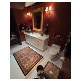 Bathroom Decor Includes Rug, Decor, And Contents O