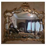 Rococo-Style Overmantel Mirror