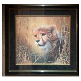 Framed ÒCheetah KittenÓ Print By Charles Frac