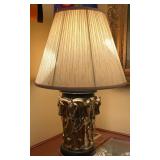 Sarreid Brass & Leather Prancing Horse Table Lamp