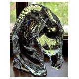 Baccarat Crystal Horse Head By Tauni De Lesseps