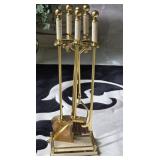 Brass/ Granite Fireplace Tool Set