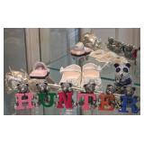 Silver Bears Spelling Hunter, Silver Dipped Rose,