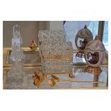 Cut Crystal Vanity Box, Crystal Perfume Bottle, Go