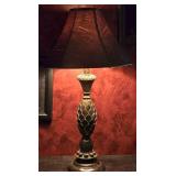Wooden Sculpted Pineapple Table Lamp