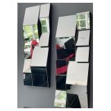 Modern Cubist Multi-Faceted Mirror Decor