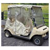 1999 Club Car Electric Utility Golf Cart w/ Enclos