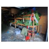 Contents Of Wall - Includes Wreathes, Totes, & Mor