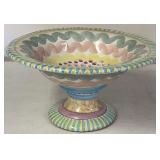 Mackenzie-Childs ÒAuroraÓ Compote Bowl
