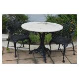 Cast Aluminum And Wrought Iron Victorian Style Bis