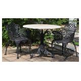 Cast Aluminum Victorian Style Bistro Set