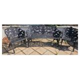 Wrought Iron Coalbrookdale-Style Fern Pattern Pati