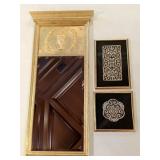 Gilded Neoclassical-Style Wall Mirror & Framed Dec