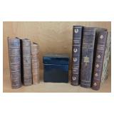 Ceramic Lidded Box, Vintage & Antique Books Includ