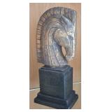 Vintage Bronze Styled Horse Head Bust