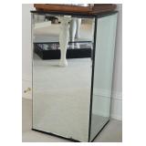 Beveled Mirrored Glass Pedestal