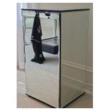 Beveled Mirrored Glass Pedestal