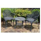 3-Piece Cast Aluminum Bistro Set