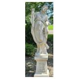 The Four Seasons Concrete Garden Statue on Pedesta