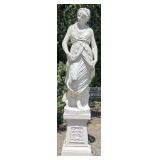 The Four Seasons Concrete Garden Statue on Pedesta