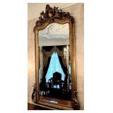 French Rococo-Style Framed Mirror