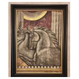 Susan Hartenhoff Gray Stallion Print