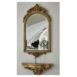 Italian Rococo Style Shelf & Mirror
