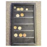Coal Company Scrip Tokens In Display Case