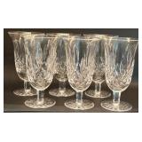 (6) Waterford Cut Crystal Lismore Iced Beverage Gl