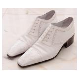 Artioli White Leather Dress Shoes