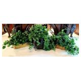 Artificial Plants Including Trailing English Ivy &