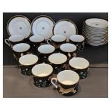 Lynn Chase Designs "Jaguar Jungle" Mugs + Saucer