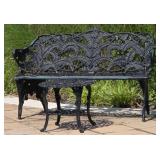 Wrought Iron Coalbrookdale-Style Fern Pattern Pati