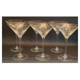 (6) Martini Glasses