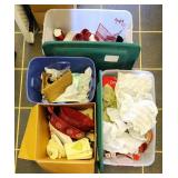 Totes Of Christmas Decor - Including Cups, Baskets