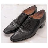 Napoleon Custom Shoes Black Lizard Skin Dress Shoe