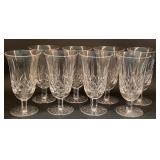 (8) Waterford Cut Crystal Lismore Iced Beverage Gl