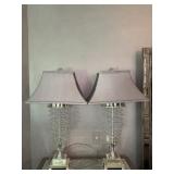 Fascination II Cascading Crystal Table Lamps